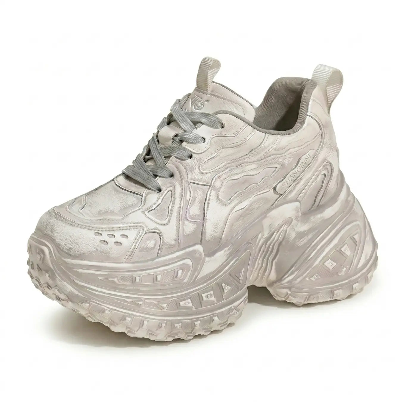 Gravix 11cm height icreasing futuristic sneakers for women - Lucimora