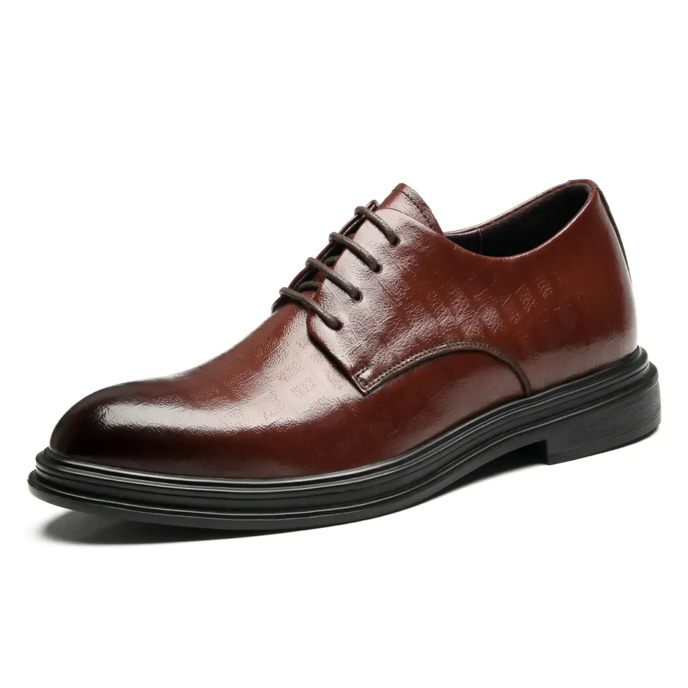 Imperial 8cm height increasing leather dress shoes for men - Lucimora