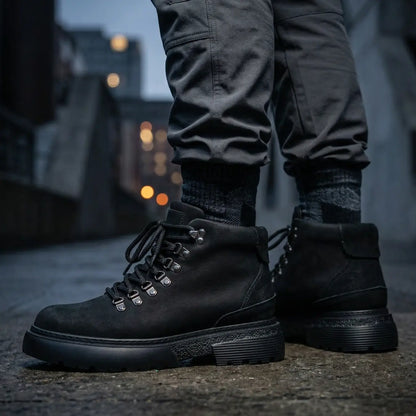 Ironclad 9cm height increasing leather boots or men - Lucimora