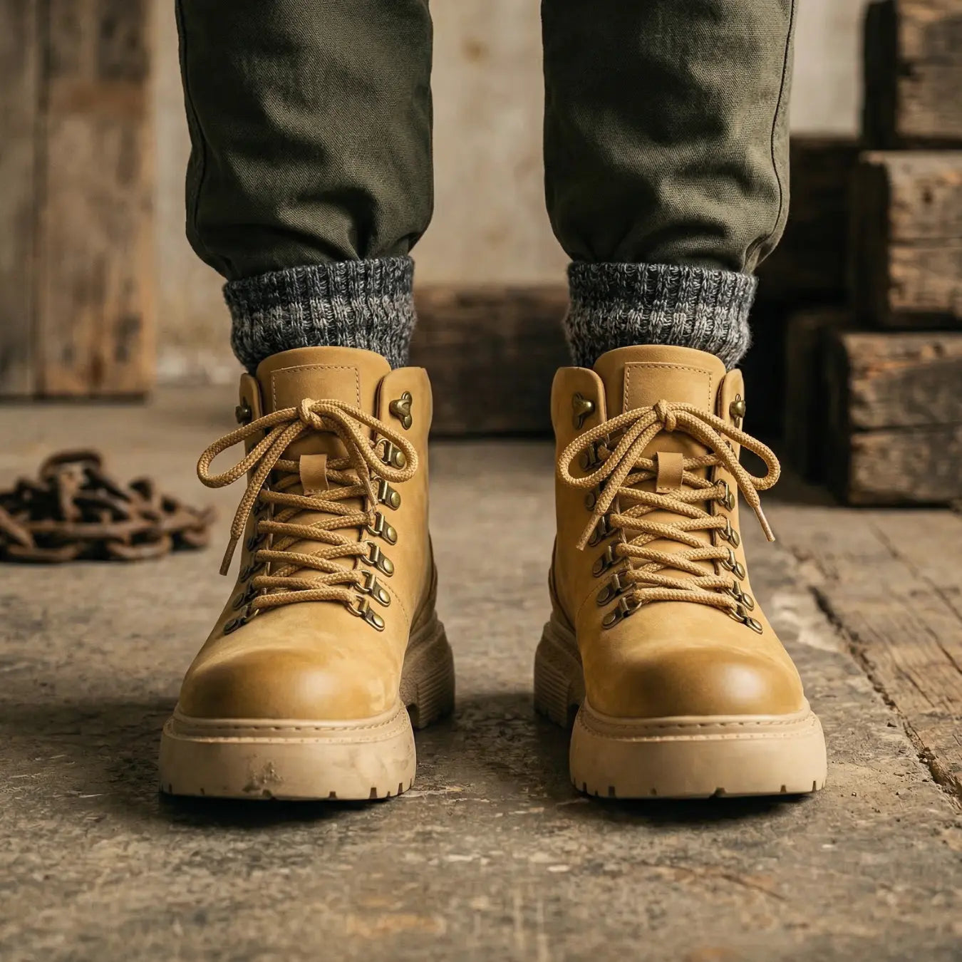 Ironclad 9cm height increasing leather boots or men - Lucimora