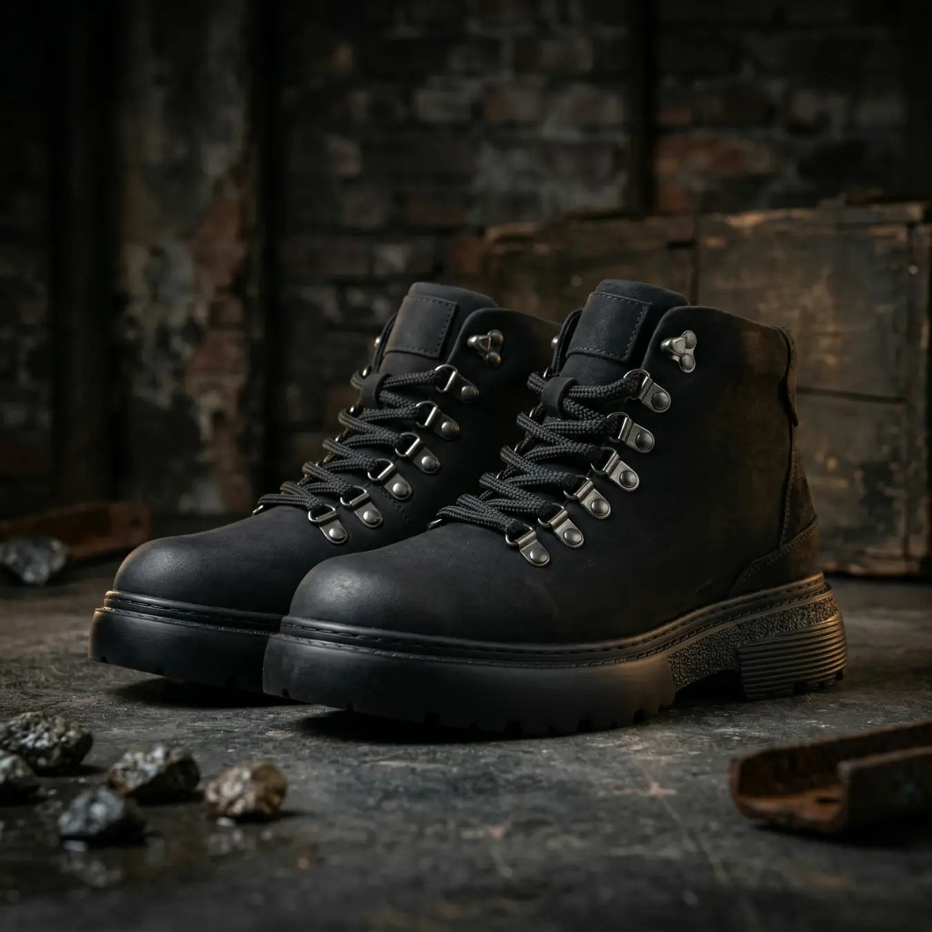 Ironclad 9cm height increasing leather boots or men - Lucimora