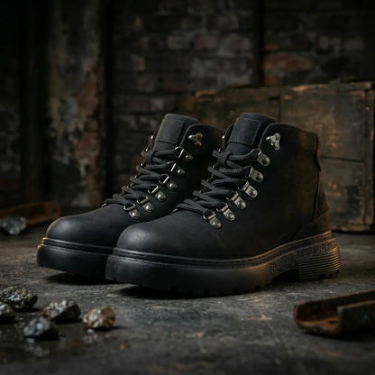 Ironclad 9cm height increasing leather boots or men - Lucimora