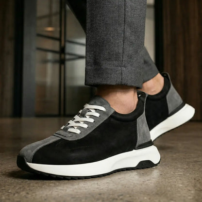 kaelor 8cm height increasing leather sneakers from Lucimora