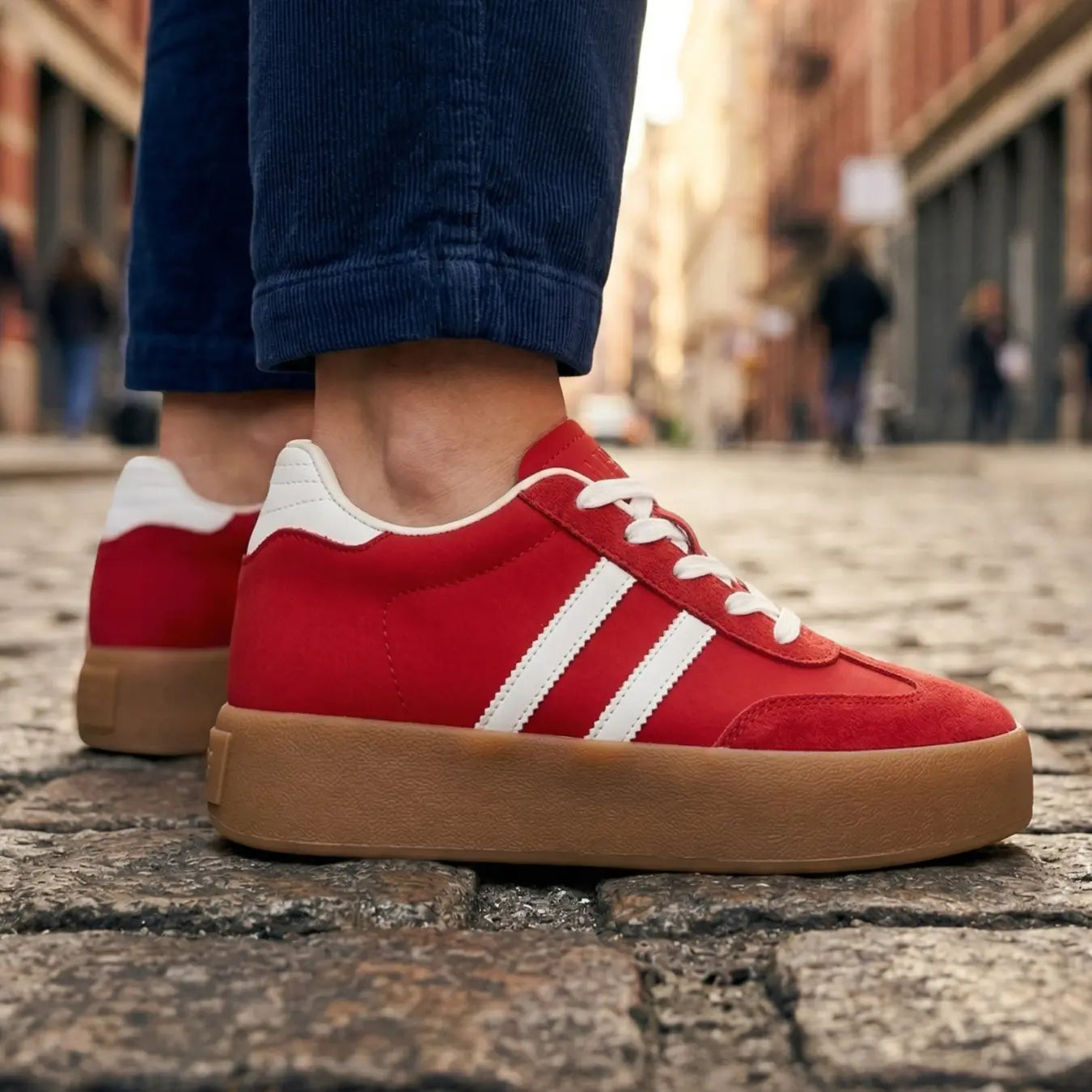 Lovet 7cm height increasing leather sneakers for women - Lucimora