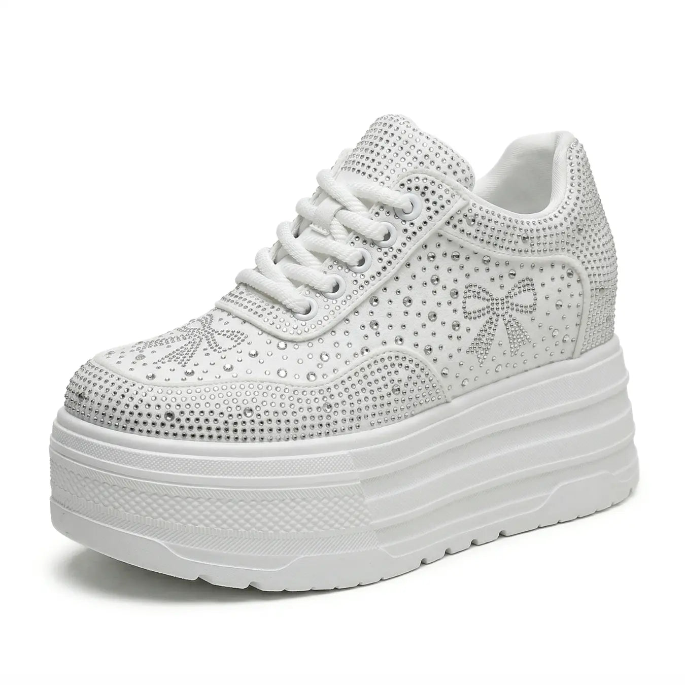 Liora 11cm height increasing platform sneakers for women - Lucimora