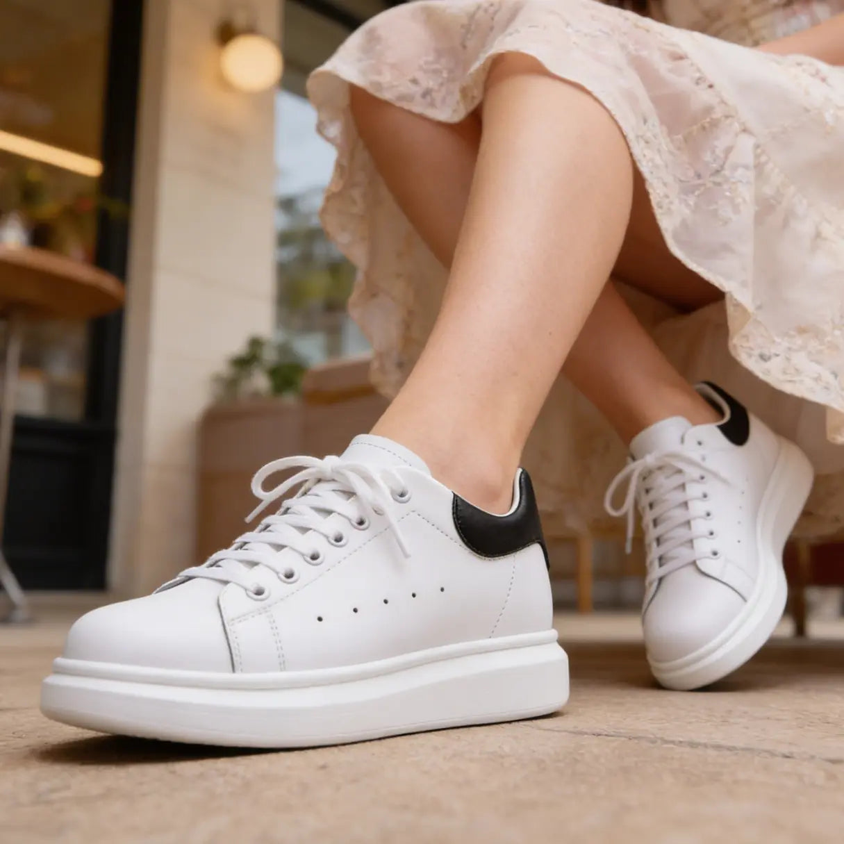 McLifts 8cm (3" inches) height increasing elevator sneakers for women - similar to Alexander Mqueen 