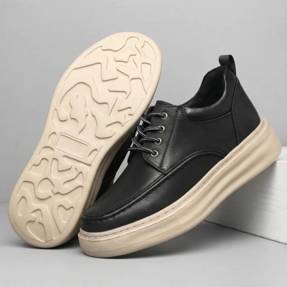 Marlow 8cm height increasing leather shoes from Lucimora