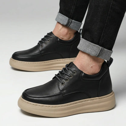 Marlow 9cm height increasing leather shoes for men - Lucimora