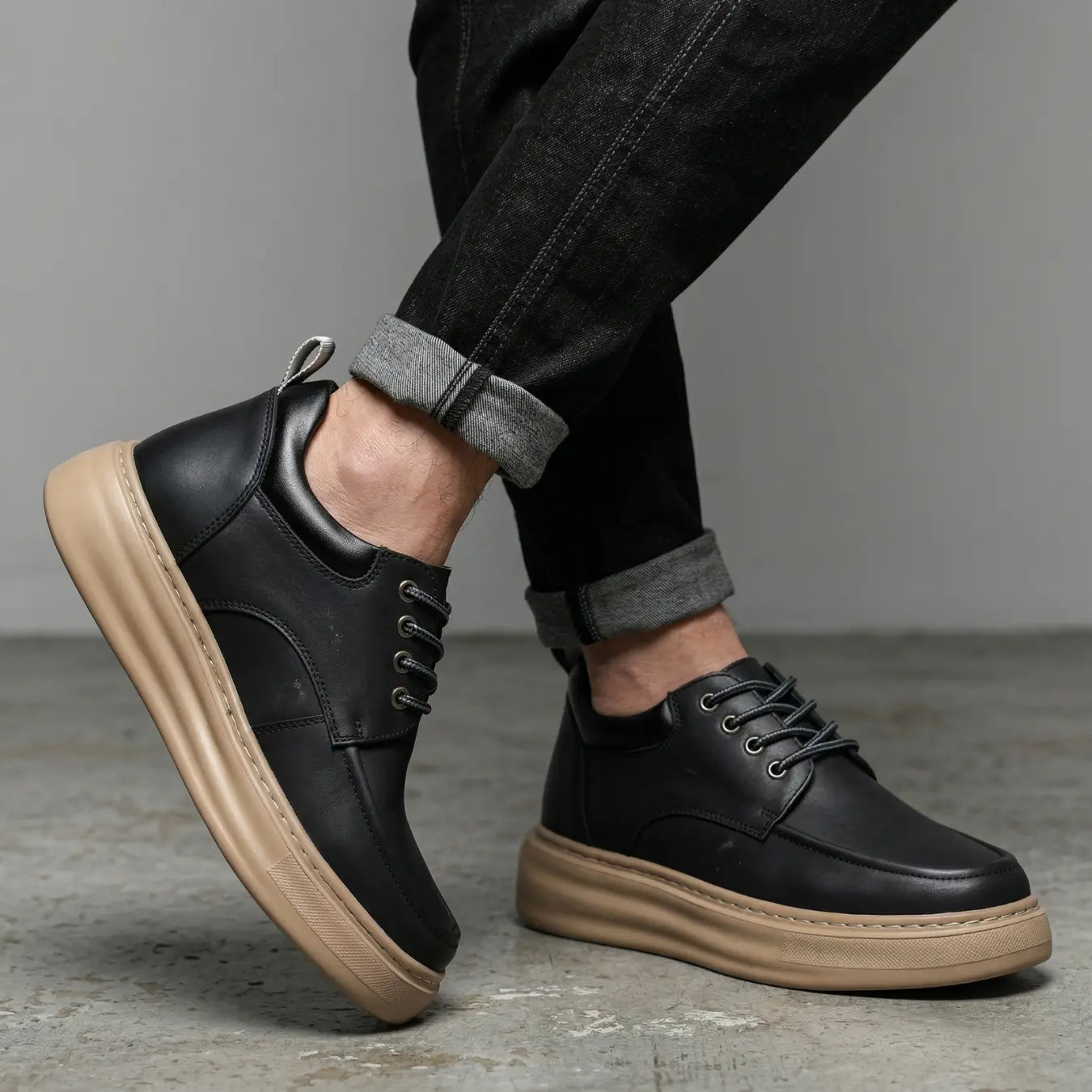 Marlow 9cm height increasing leather shoes for men - Lucimora