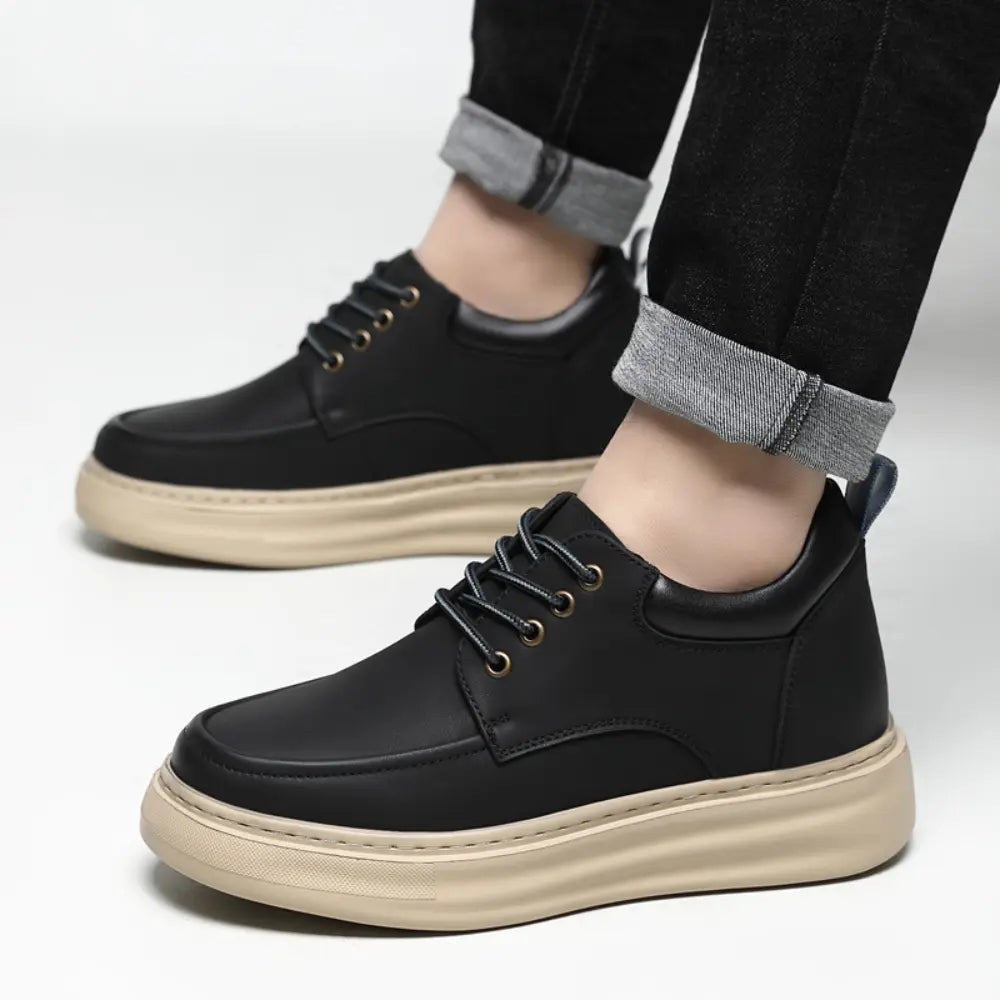 Marlow 8cm height increasing leather shoes from Lucimora