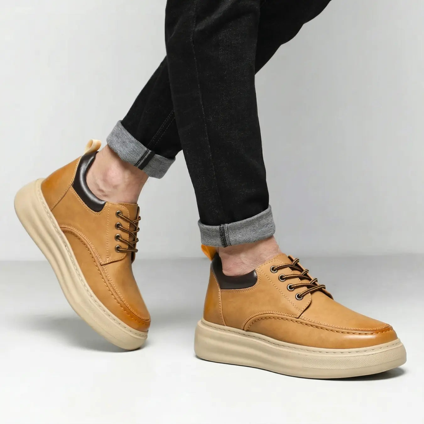 Marlow 9cm height increasing leather shoes for men - Lucimora