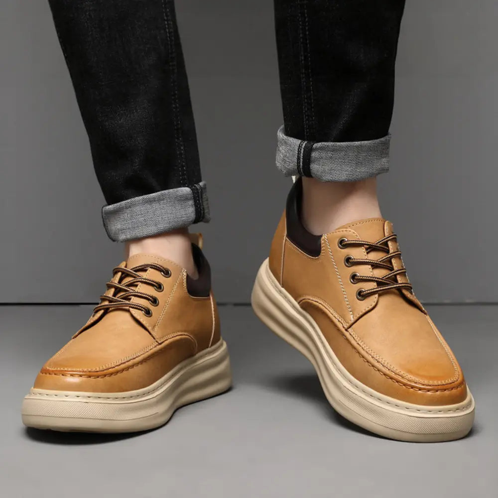 Marlow 8cm height increasing leather shoes from Lucimora