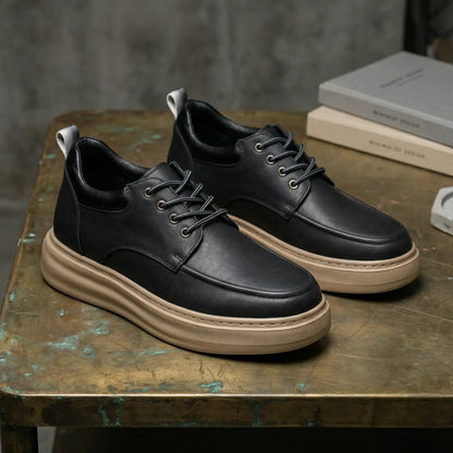 Marlow 9cm height increasing leather shoes for men - Lucimora