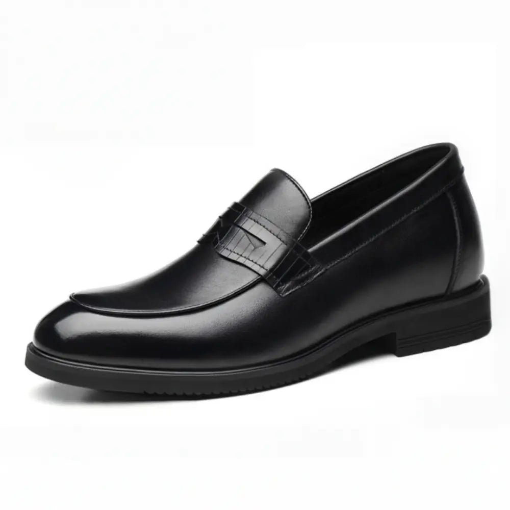 height increasing 6cm (2.4" inches) pigskin leather loafers for men - lucimora