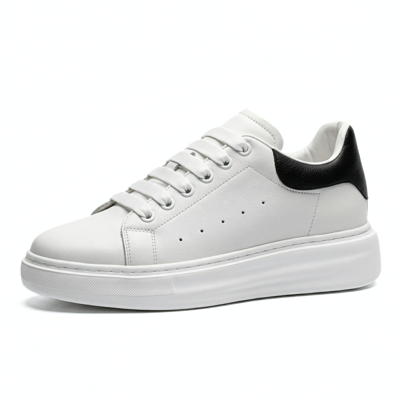Montra 8cm height increasing cowhide leather sneakers for men - Lucimora
