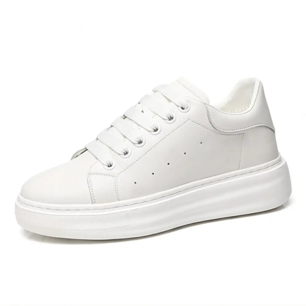 Montra (8cm Height Increase) | Elevator Leather Sneakers | Lucimora