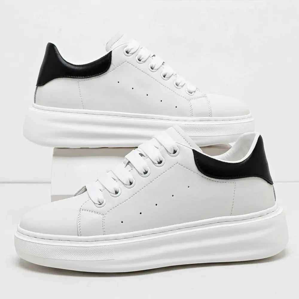 Montra (8cm Height Increase) | Elevator Leather Sneakers | Lucimora