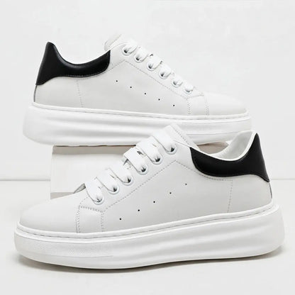 Montra (8cm Height Increase) | Elevator Leather Sneakers | Lucimora