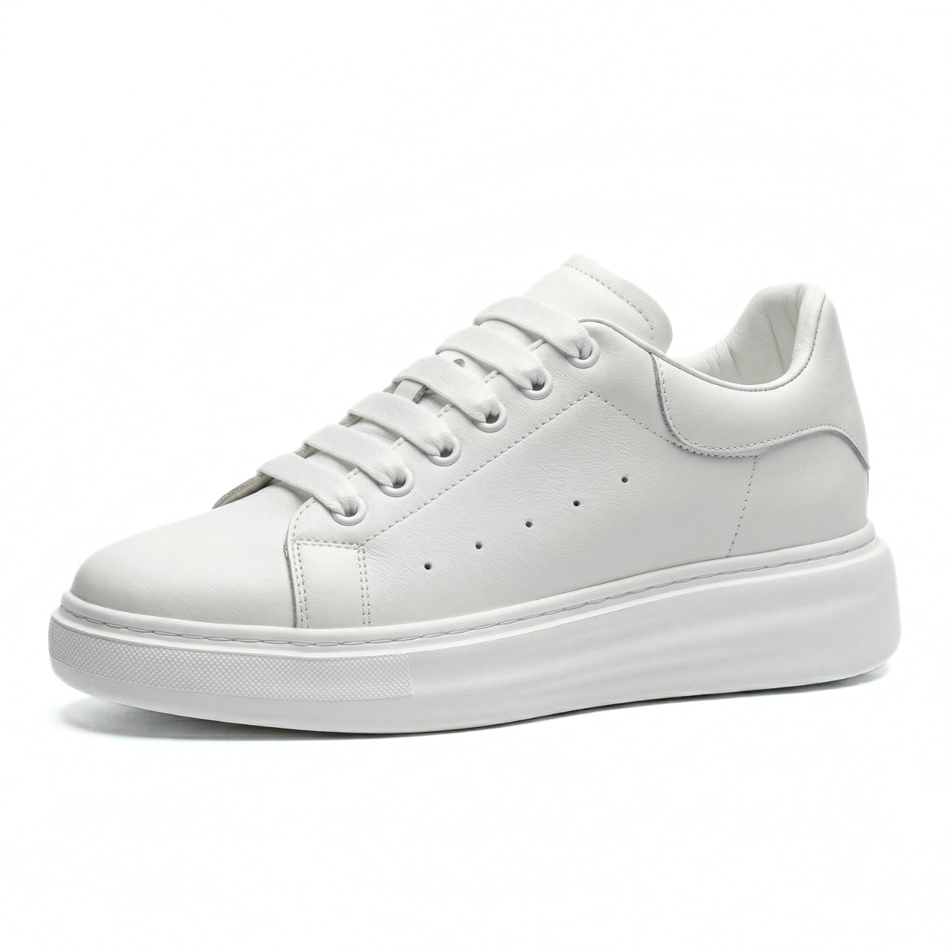 Montra 8cm height increasing cowhide leather sneakers for men - Lucimora