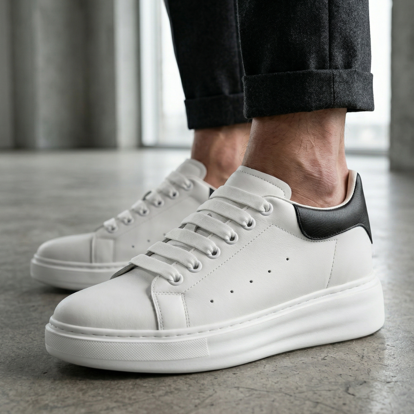 Montra (8cm Height Increase) | Elevator Leather Sneakers Montra (8cm Height Increase) | Elevator Leather Sneakers
