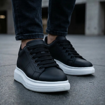 Moris 9cm height increasing microfiber sneakers - Lucimora