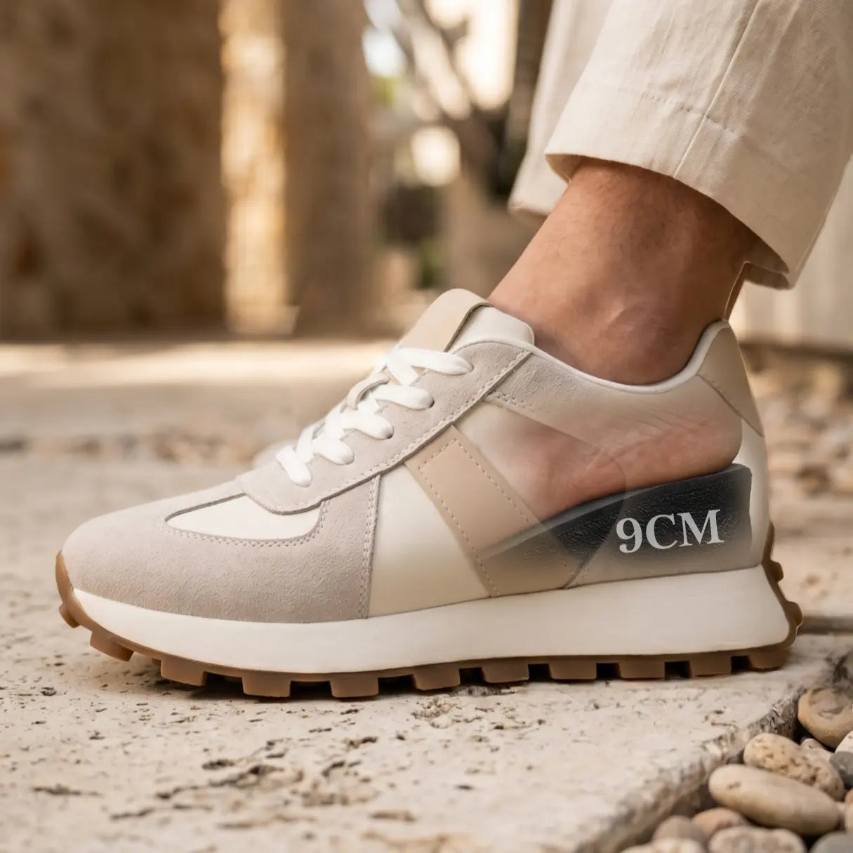9cm invisible height elevator shoes - lucimora