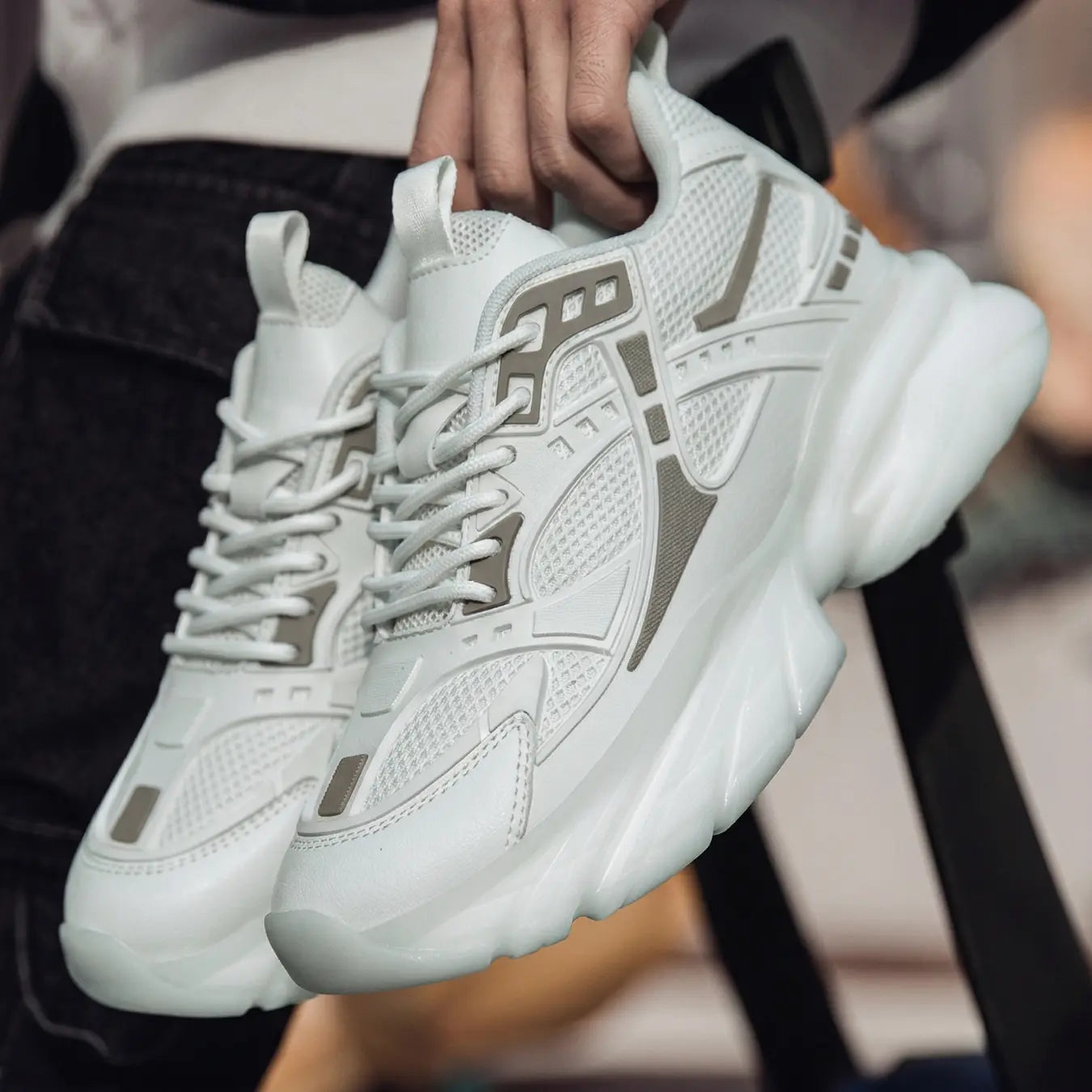 Nyros 9cm height increasing sneakers for men - Lucimora