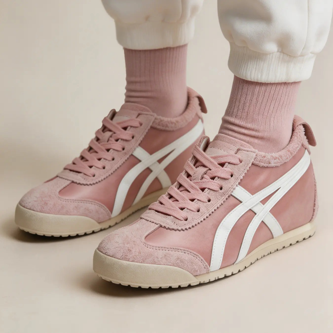 Onilift 6cm height increasing suede leather sneakers for women - Lucimora