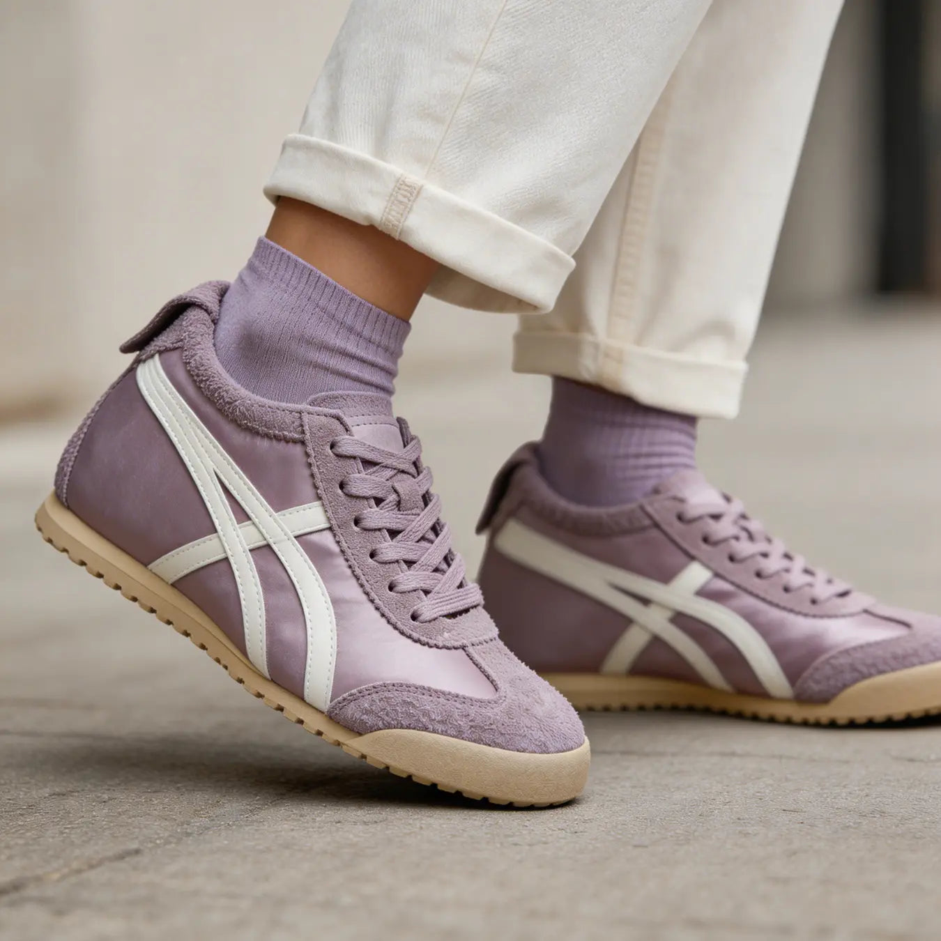 Onilift 6cm height increasing suede leather sneakers for women - Lucimora