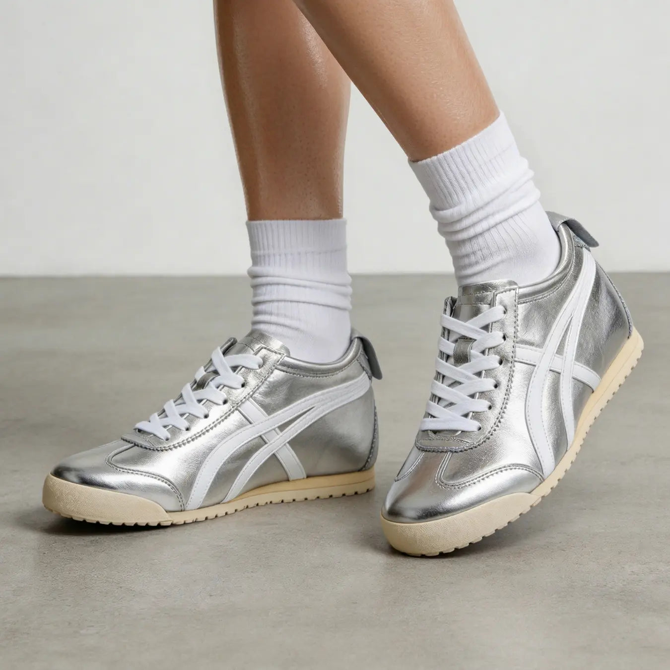 Onilift 6cm height increasing suede leather sneakers for women - Lucimora