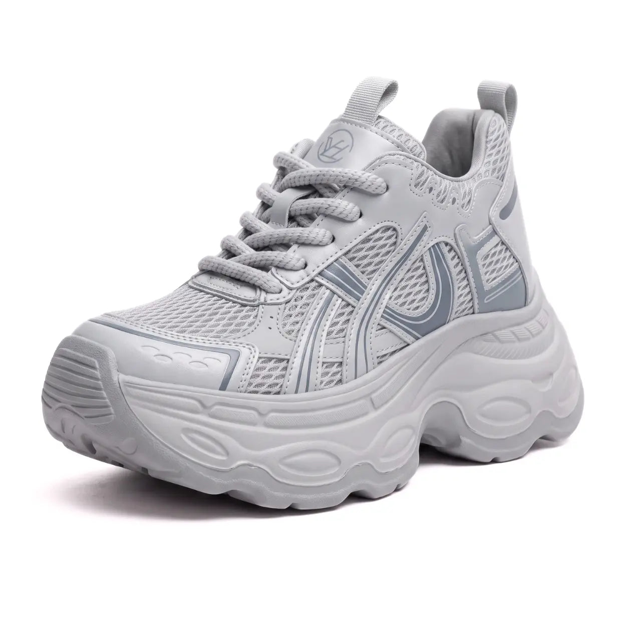 Onyra Women's Chunky Platform Sneakers | 10cm Hidden Heel Height Increasing Shoes | Lucimora