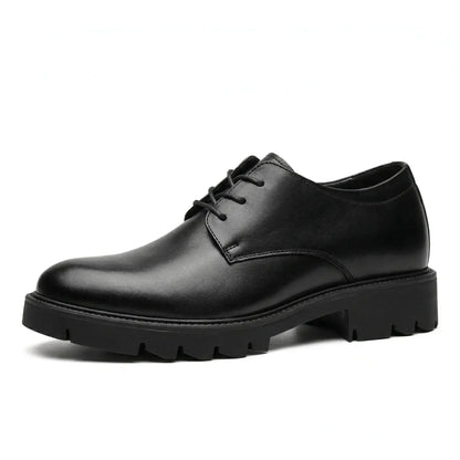 Onyx 8cm height increasing leather dress shoes for men - Lucimora