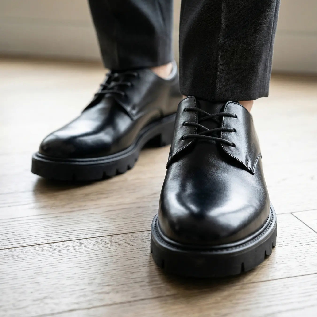 Onyx 8cm height increasing leather dress shoes for men - Lucimora