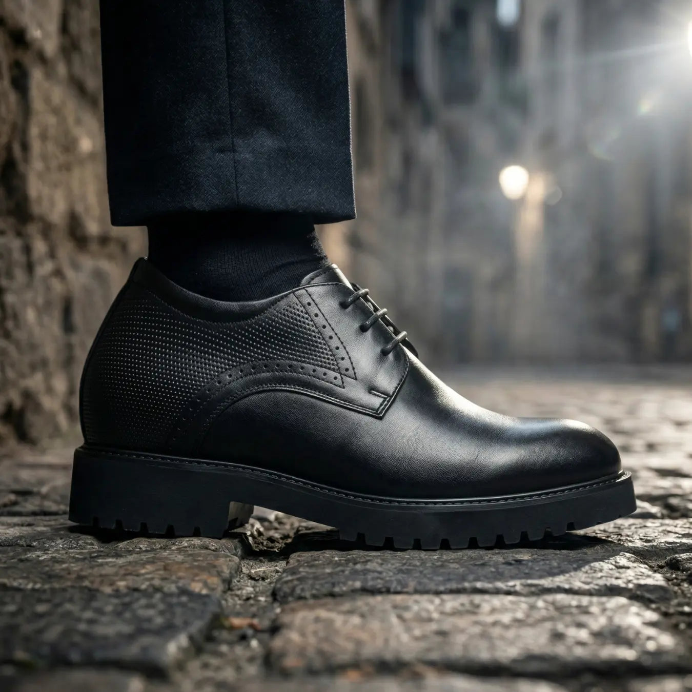 Ovrin 2.0 11cm height increasing elevator formal shoes for men - lucimora