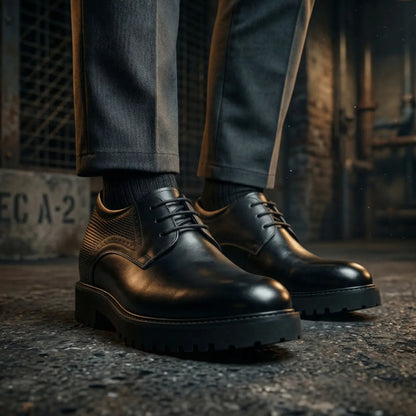 Ovrin 2.0 11cm height increasing elevator formal shoes for men - lucimora