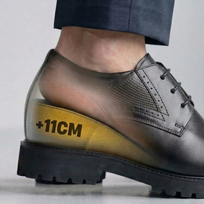 Ovrin 2.0 11cm height increasing elevator formal shoes for men - lucimora