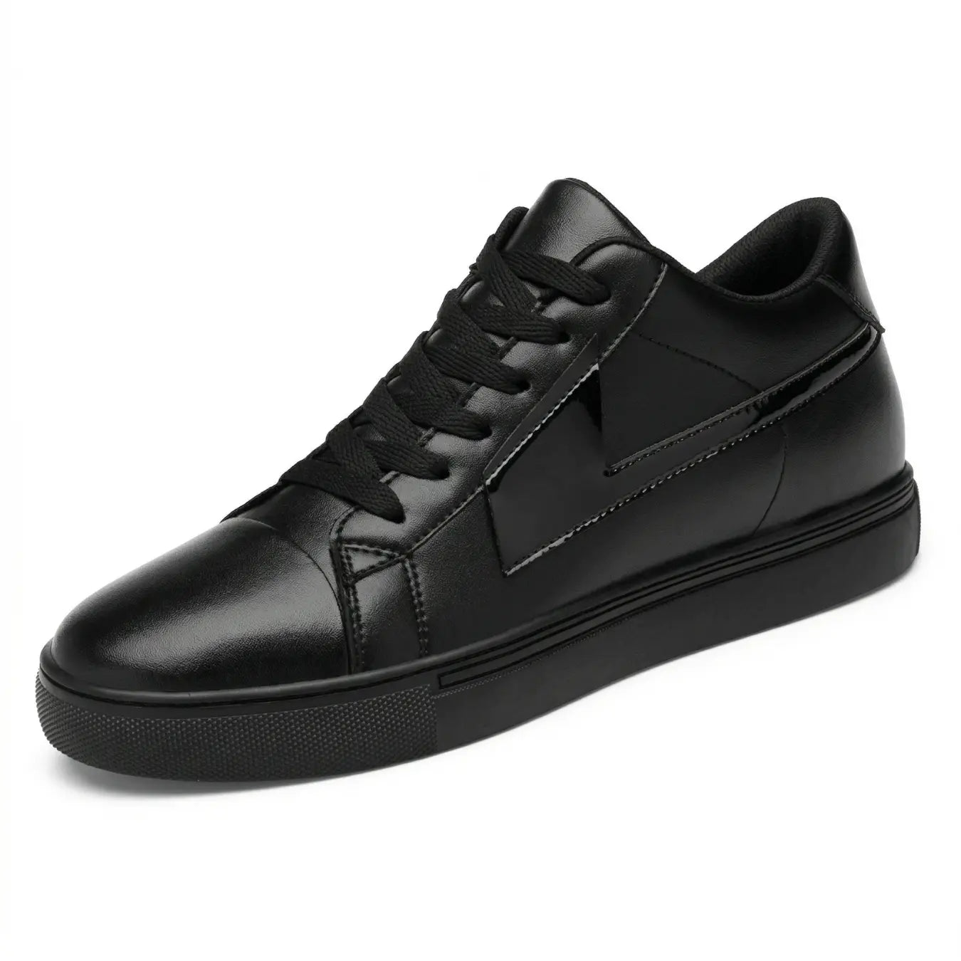 Panther height increasing 8cm black sneakers for men - Lucimora