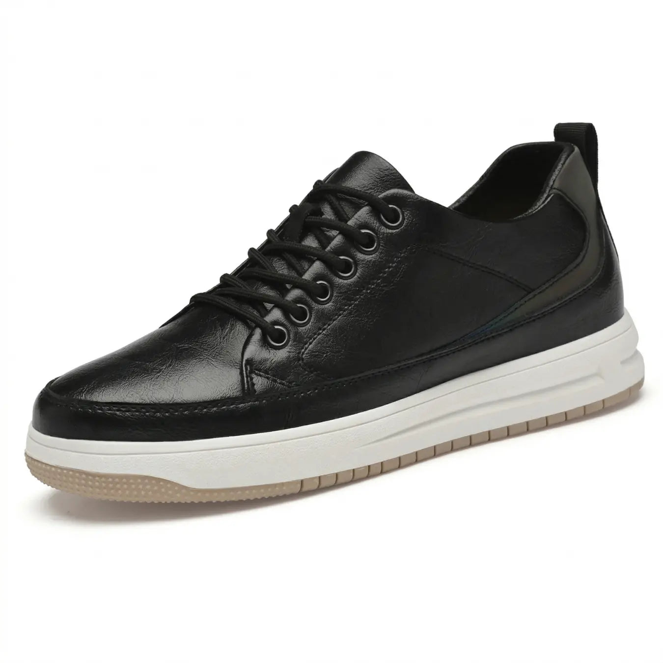Raphael 8cm height increasing leather sneaker for men -  Lucimora 