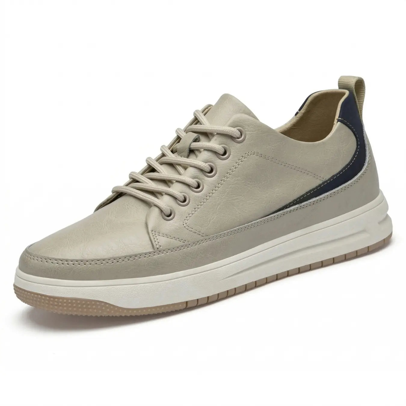 Raphael 8cm height increasing leather sneaker for men -  Lucimora 