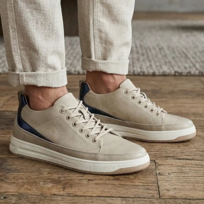 Raphael 8cm height increasing leather sneaker for men -  Lucimora 