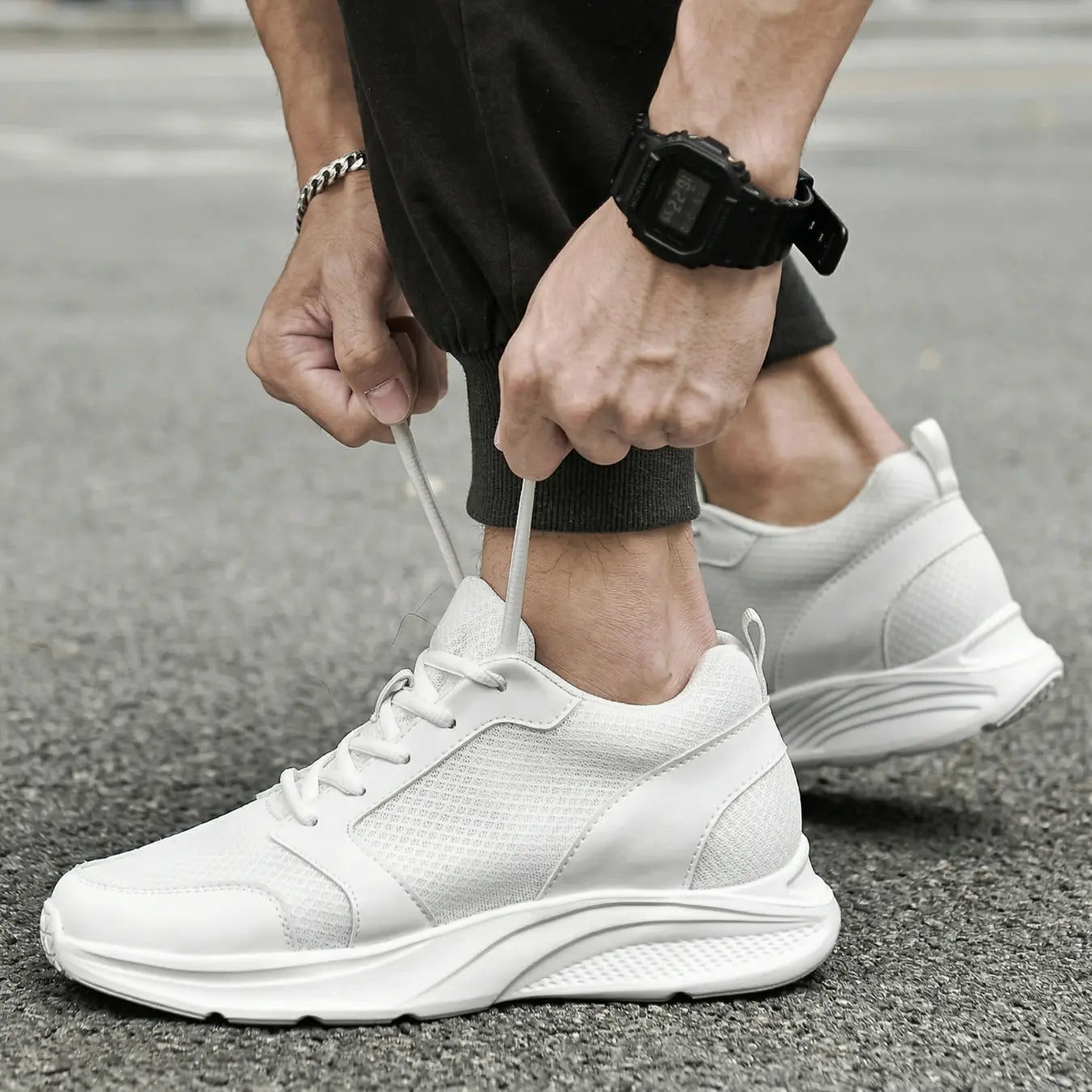 Rapid Flex 7cm height increasing lightweight athletic shoes for men