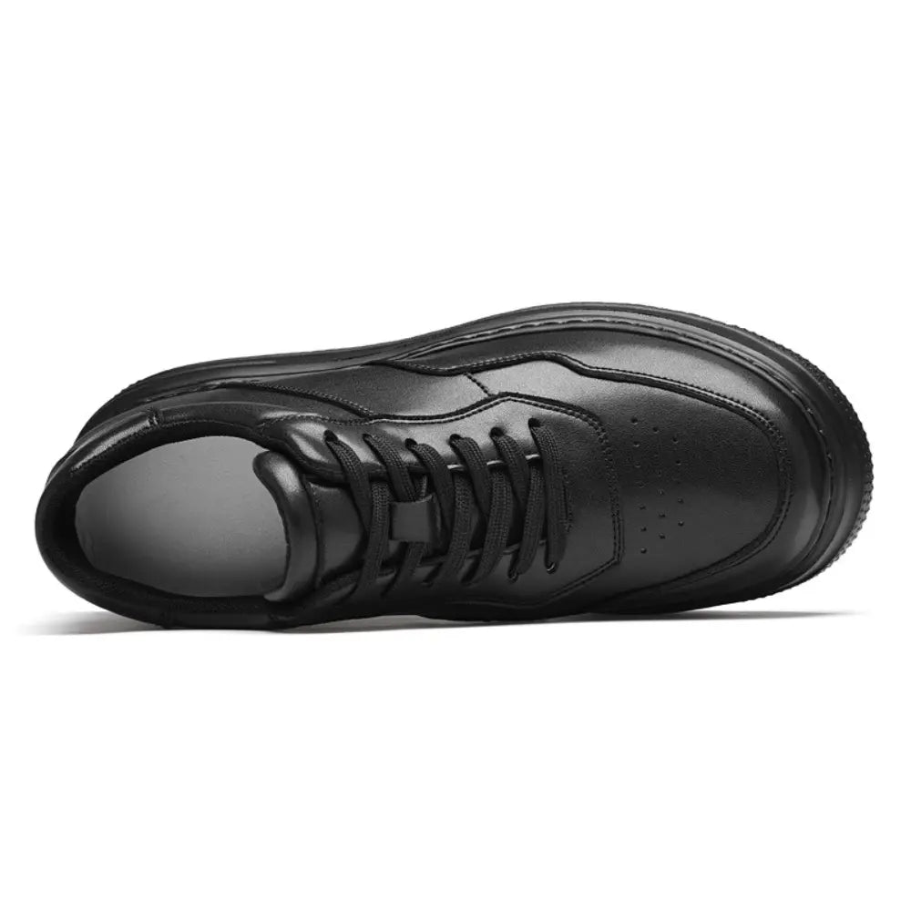 Ravon 8cm (3" inches) height increasing all black sneaker for men by Lucimora