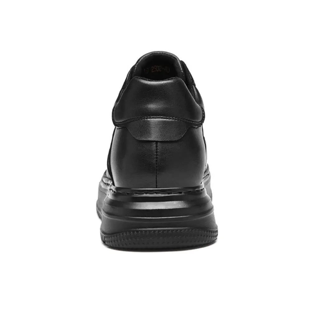 Ravon 8cm (3" inches) height increasing all black sneaker for men by Lucimora