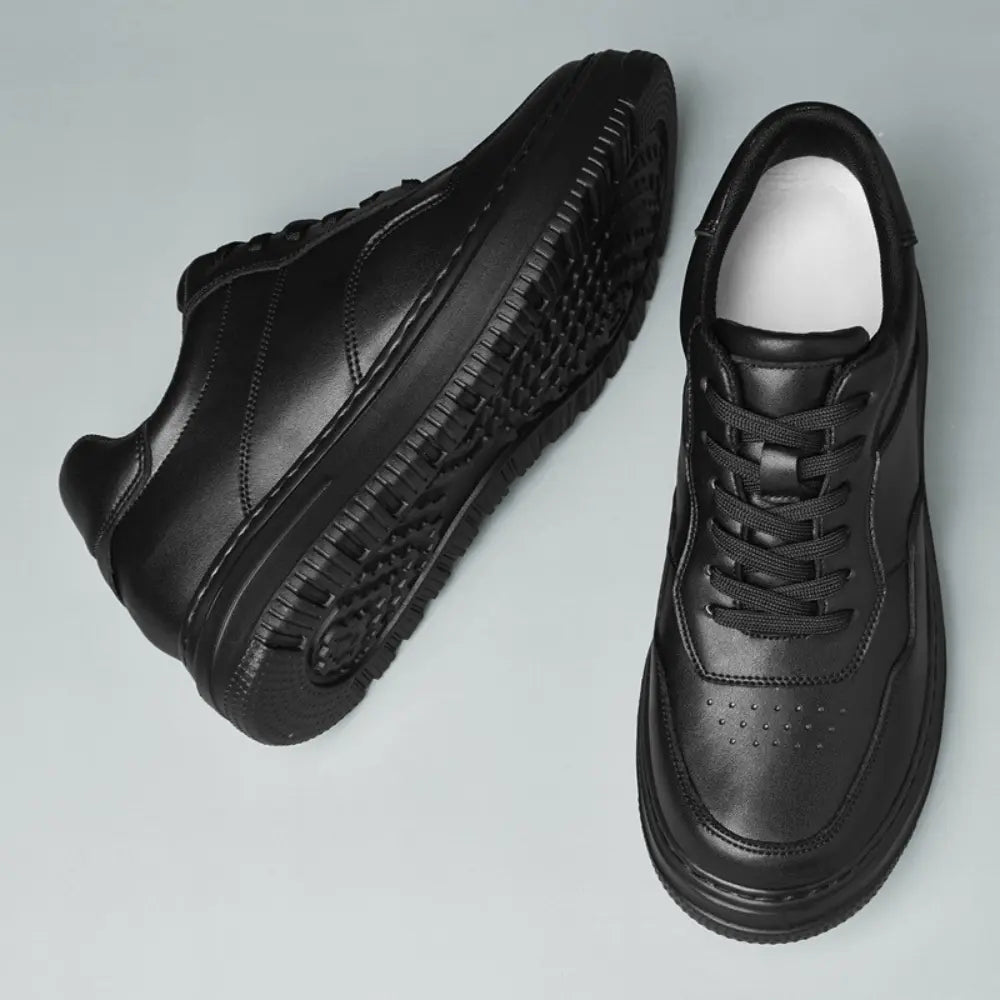 Ravon 8cm (3" inches) height increasing all black sneaker for men by Lucimora