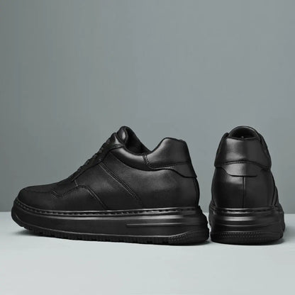 Ravon 8cm (3" inches) height increasing all black sneaker for men by Lucimora