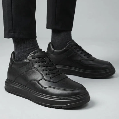 Ravon 8cm (3" inches) height increasing all black sneaker for men by Lucimora