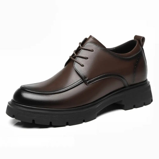 8cm Height increasing leather dress shoes for men - Lucimora