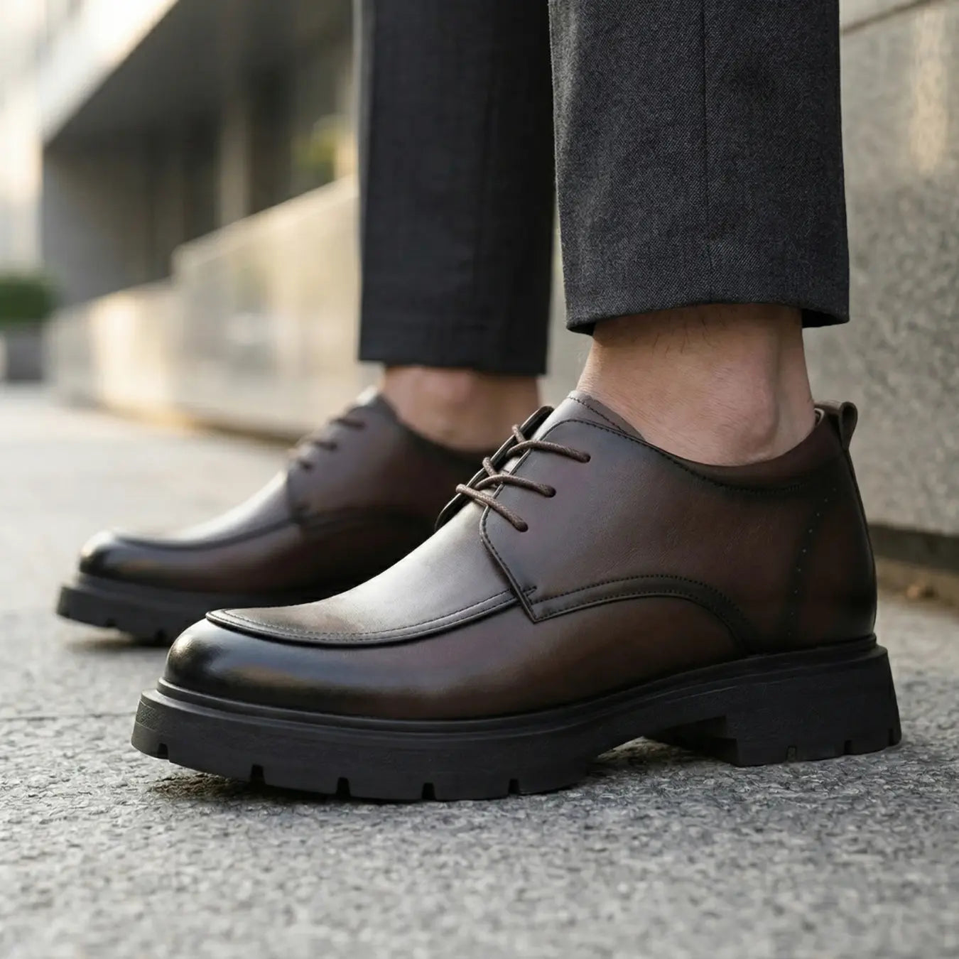 Regent 9cm height increasing dress leather shoes for men 