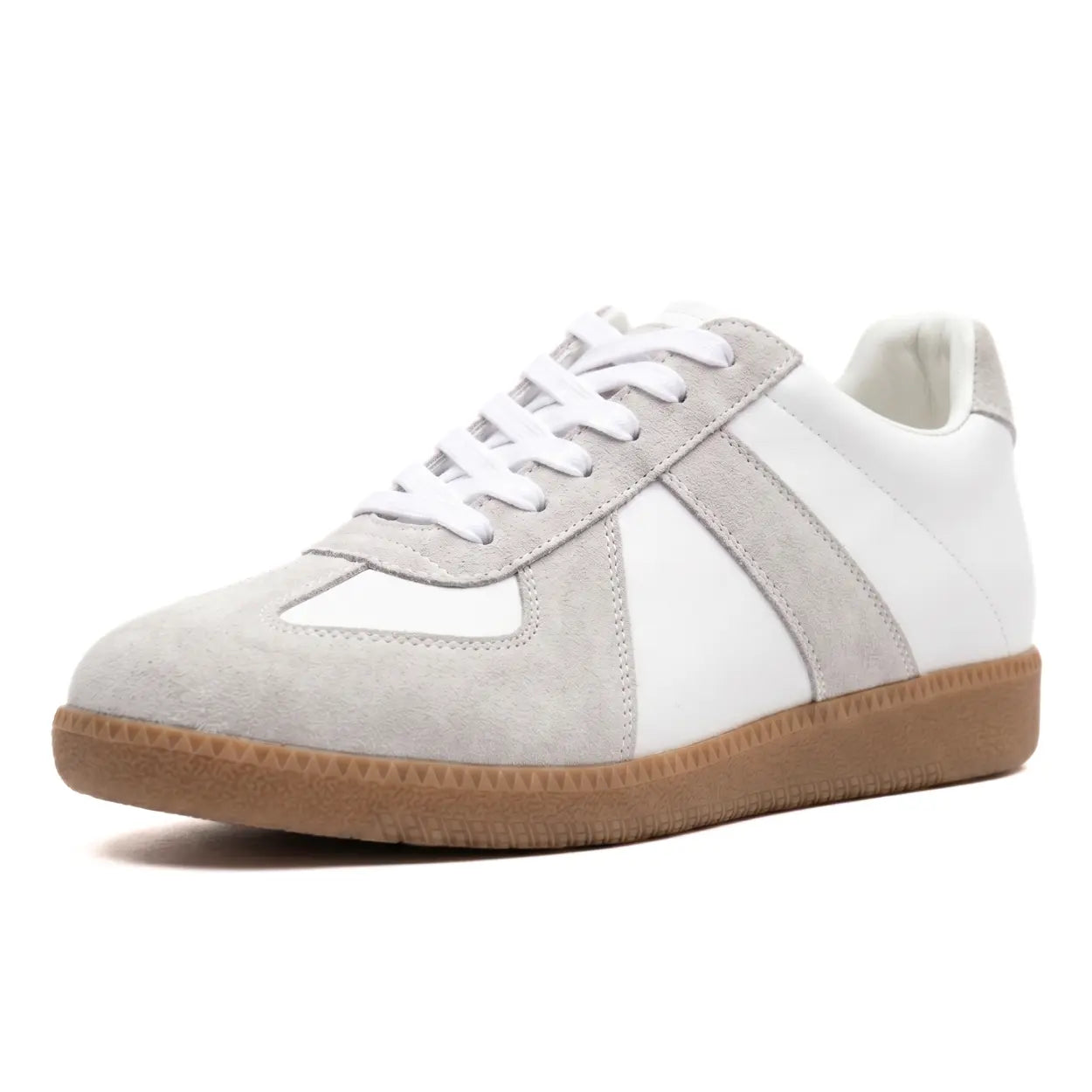 Riven 7cm height increasing leather sneakers for women - Lucimora