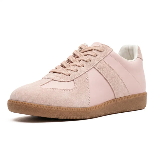 Riven 7cm height increasing leather sneakers for women - Lucimora